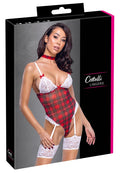 Cottelli COSTUMES geruite body - Rood