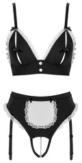 Cottelli COSTUMES Maid set - Zwart