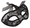 Cottelli ACCESSOIRES Oogmasker met kant en lint - Zwart