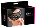 Cottelli ACCESSOIRES Oogmasker met kant en lint - Zwart