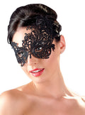Cottelli ACCESSOIRES Masker met asymmetrisch borduurwerk - Zwart