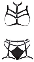 Cottelli LINGERIE Harnas set met gespjes - Zwart