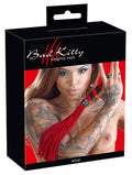 Bad Kitty Flogger met zachte blaadjes - Rood