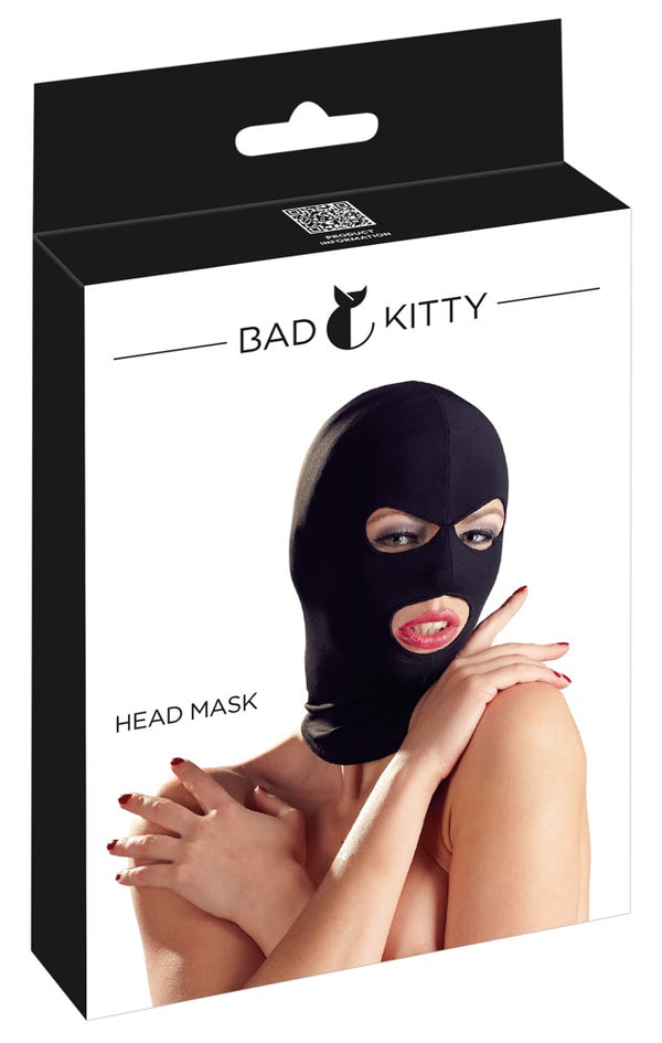 Bad Kitty strak hoofdmasker - Zwart - Bad Kitty - SKU: 24903581001