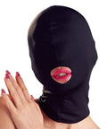 Bad Kitty Hoofdmasker nauwsluitend met mondopening - Zwart