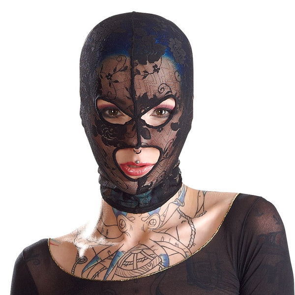 Bad Kitty hoofdmasker met openingen - Zwart - Bad Kitty - SKU: 24903821001