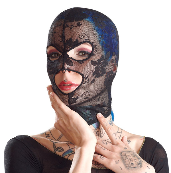 Bad Kitty hoofdmasker met openingen - Zwart - Bad Kitty - SKU: 24903821001