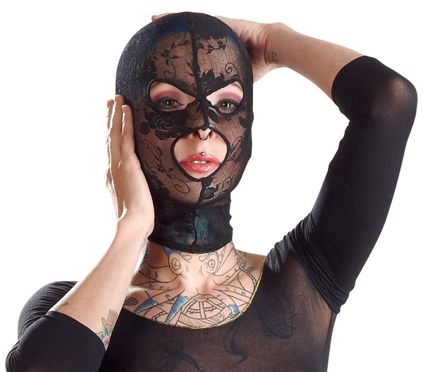 Bad Kitty hoofdmasker met openingen - Zwart - Bad Kitty - SKU: 24903821001