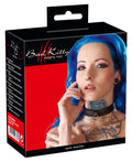 Bad Kitty Bondage halsband met metalen ring - Zwart