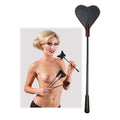 Bad Kitty Crop met paddle en bont - Zwart