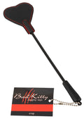 Bad Kitty Crop met paddle en bont - Zwart