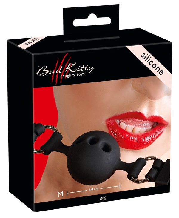 Bad Kitty Gag met ademhalingsgaatjes - Zwart - Bad Kitty - SKU: 24915831001