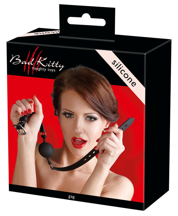 Bad Kitty Gag met ademhalingsgaatjes - Zwart - Bad Kitty - SKU: 24915831001