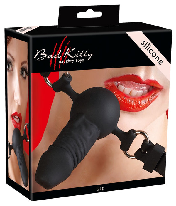 Bad Kitty gag bal natuurlijk design - Zwart - Bad Kitty - SKU: 24916211001