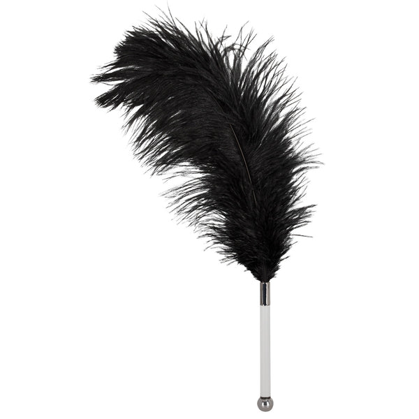 Bad Kitty Kietelaar met struisvogelveer - Zwart - Bad Kitty - SKU: 24917291000