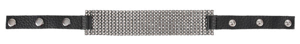 Bad Kitty Choker met strass en drukknopen - Zwart - Bad Kitty - SKU: 24918421001