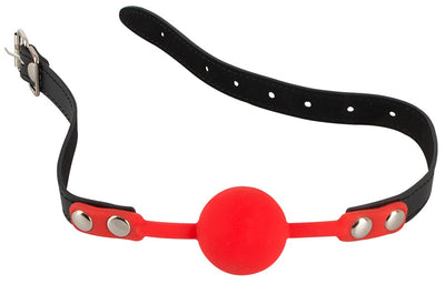 Bad Kitty Gag met verstelbare riem - Rood