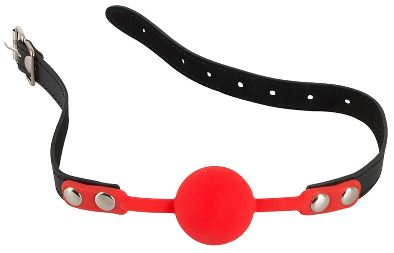 Bad Kitty Gag met verstelbare riem - Rood