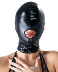 Bad Kitty Masker met mondgat en wetlook - Zwart