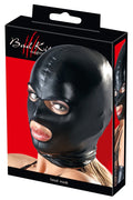 Bad Kitty Masker wetlook met oog- en mondopening - Zwart