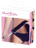 Bad Kitty Dildo met flogger - Zwart