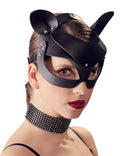 Bad Kitty Masker met strass en kattenoren - Zwart