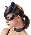 Bad Kitty Masker met strass en kattenoren - Zwart