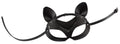 Bad Kitty Masker met strass en kattenoren - Zwart