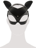 Bad Kitty Masker met strass en kattenoren - Zwart