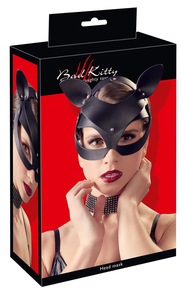 Bad Kitty masker met strass - Zwart - Bad Kitty - SKU: 24927251001
