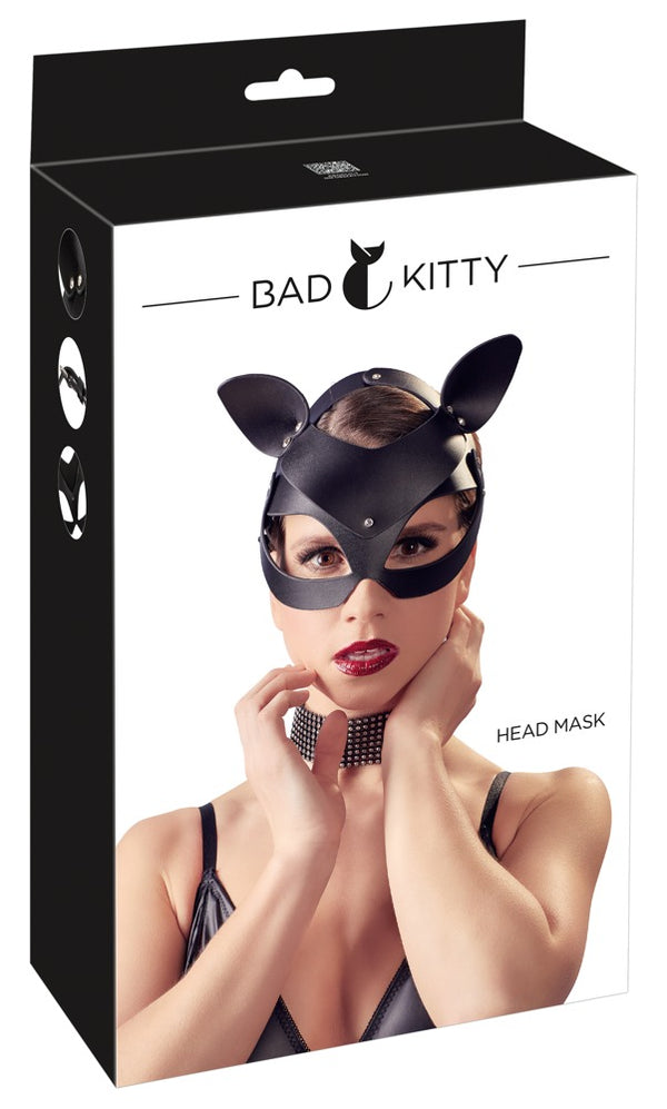 Bad Kitty kattenoren hoofdmasker - Zwart - Bad Kitty - SKU: 24927251001