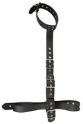 Vegan Fetish Bondage set met halsband, handboeien & heupriem - Zwart
