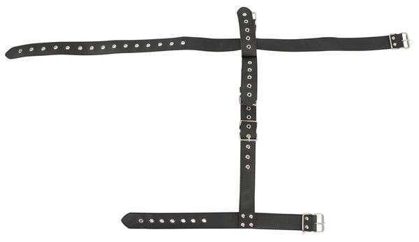 Vegan Fetish bondage fixatie set met halsband - Zwart - Vegan Fetish - SKU: 24930121001