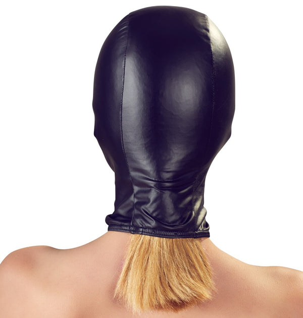 Bad Kitty hoofdmasker met rood gezicht - Zwart - Bad Kitty - SKU: 24931101001