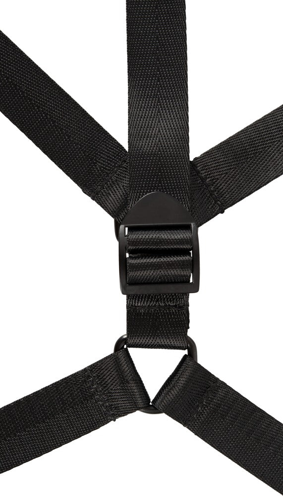 Vegan Fetish Bedbeugel set verstelbaar met hand- en enkelboeien - Zwart - Vegan Fetish - SKU: 24931601001