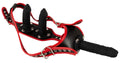 Bad Kitty strap-on harnas met 3 dildo's - Zwart