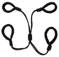 Bad Kitty Manchet set shibari-look met katoenen touwen - Zwart