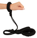 Bad Kitty Manchet set shibari-look met katoenen touwen - Zwart