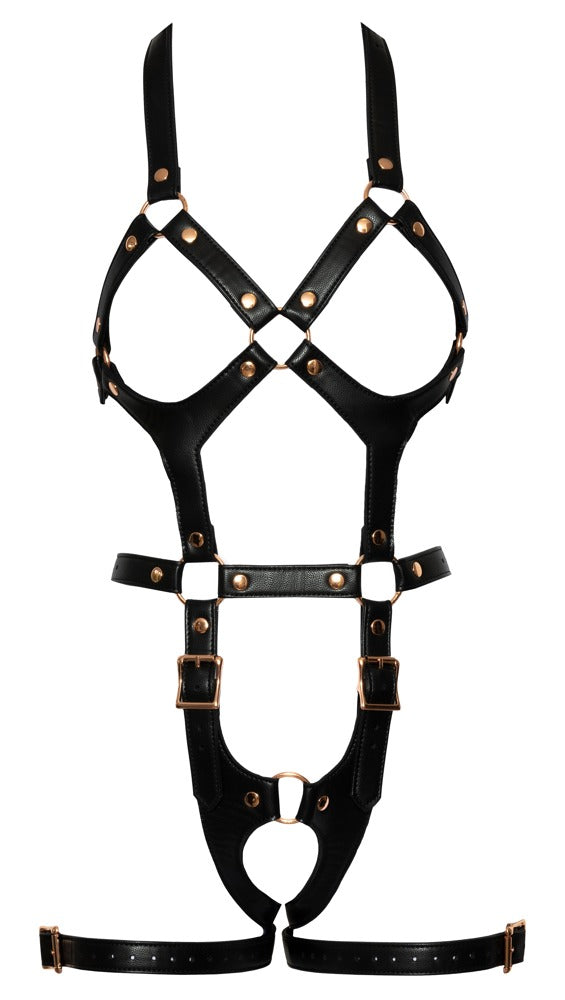 Bad Kitty harnas met open cups - Zwart - Bad Kitty - SKU: 24933811111
