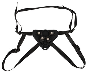 Vegan Fetish Strap-on verstelbaar met zuignap - Zwart