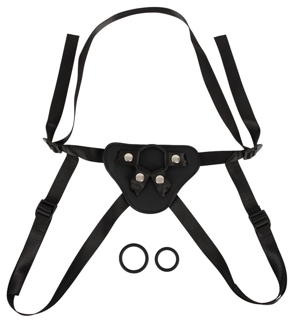 Vegan Fetish Strap-on verstelbaar met zuignap - Zwart - Vegan Fetish - SKU: 24934381001