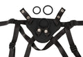 Vegan Fetish Strap-on verstelbaar met zuignap - Zwart