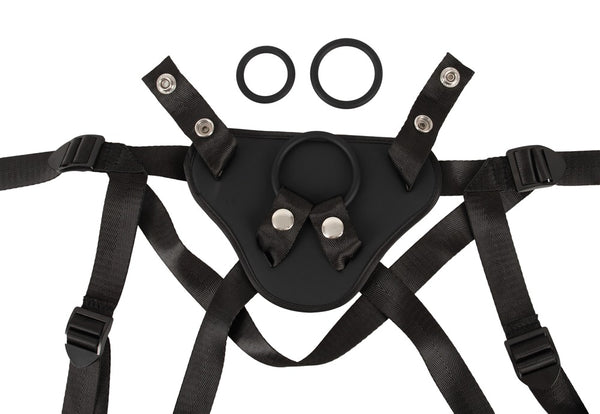 Vegan Fetish Strap-on verstelbaar met zuignap - Zwart - Vegan Fetish - SKU: 24934381001