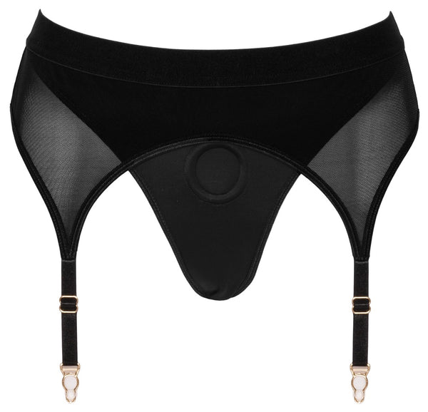 Bad Kitty thong met dubbellaagse opening - Zwart - Bad Kitty - SKU: 24935781041