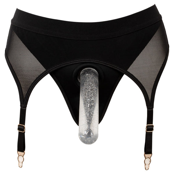 Bad Kitty thong met dubbellaagse opening - Zwart - Bad Kitty - SKU: 24935781041