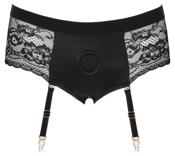 Bad Kitty Strap-on slipje XS - Zwart - Bad Kitty - SKU: 24936081011