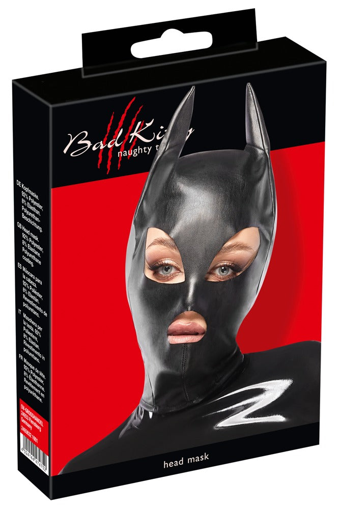 Bad Kitty Hoofdmasker - Zwart