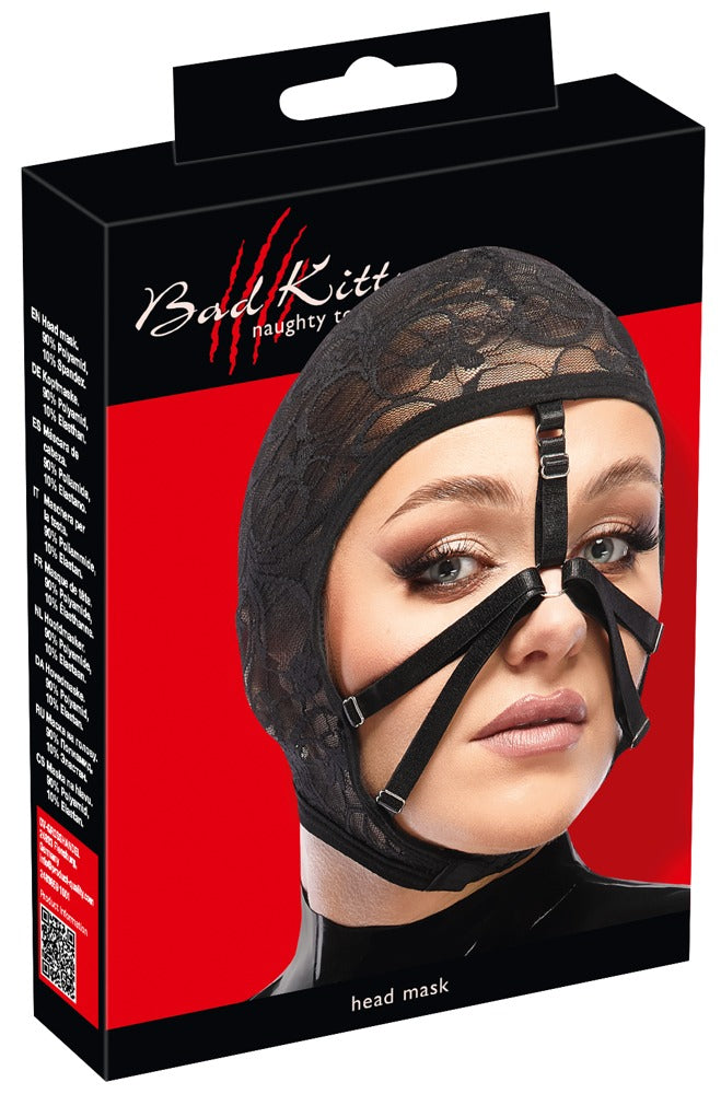 Bad Kitty Hoofdmasker - Zwart