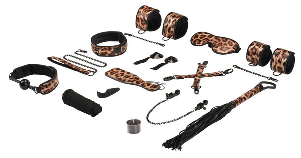 Liebe Seele Luipaardprint 13-delige bondageset - Liebe Seele - SKU: 24937138001