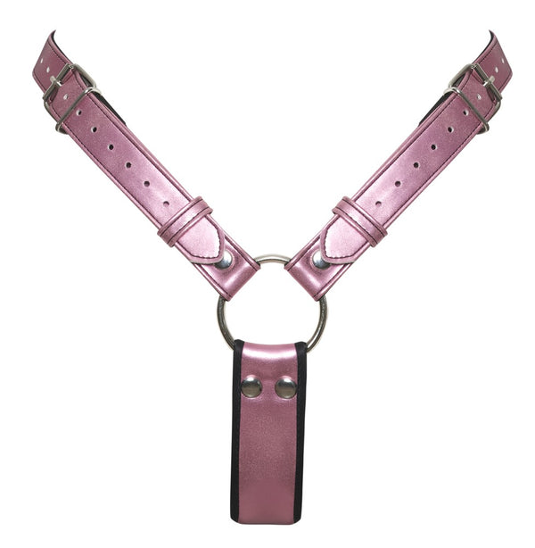 Strap-on thong met realistische dildo - Roze - Bad Kitty - SKU: 24937303111